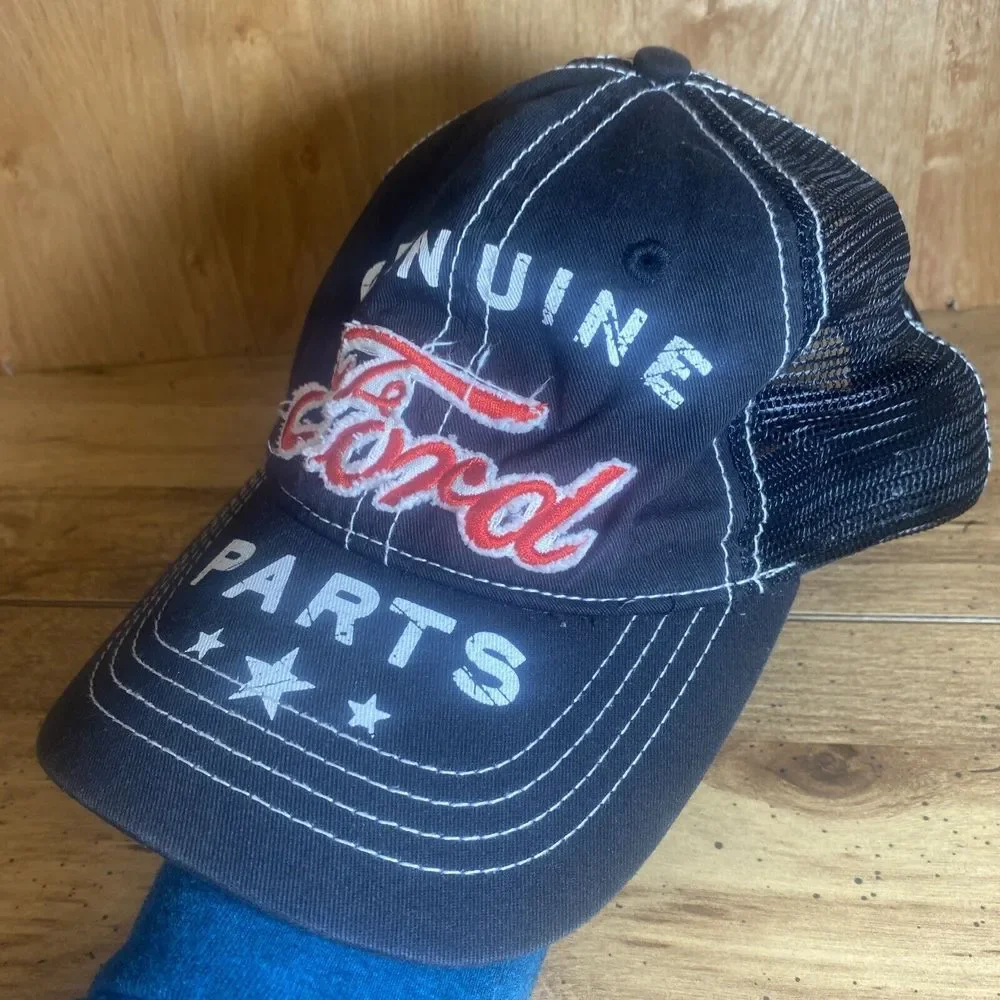 Navy Blue‎ Adult SnapBack Vented Ford Parts Hat H3 Headwear